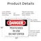 Signmission Pesticides In Use Do Not Enter Danger Sign, Aluminum, 24in W x 18in L, 2PK OS-2PACK-DS-A-1824-L-1968 - alternate 3